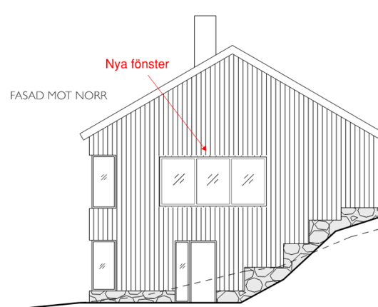Korrekt fasadritning vid bygglovsansökan .