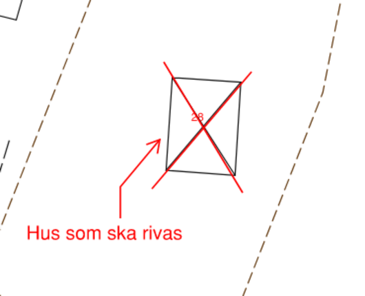 Korrekt illustration för rivning.